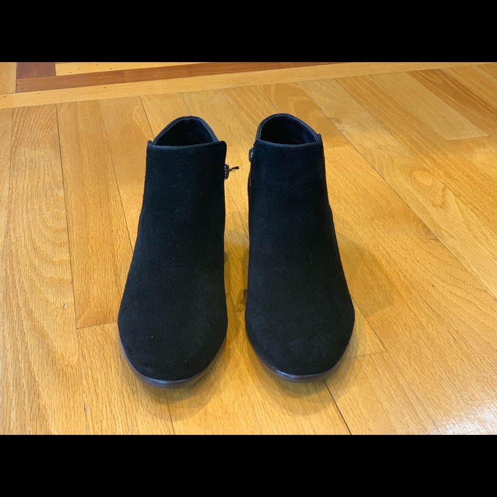 Crown Vintage Black Suede Booties